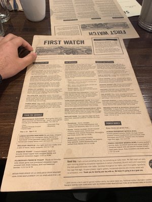 Menu photo 2 First Watch Pearland, TX