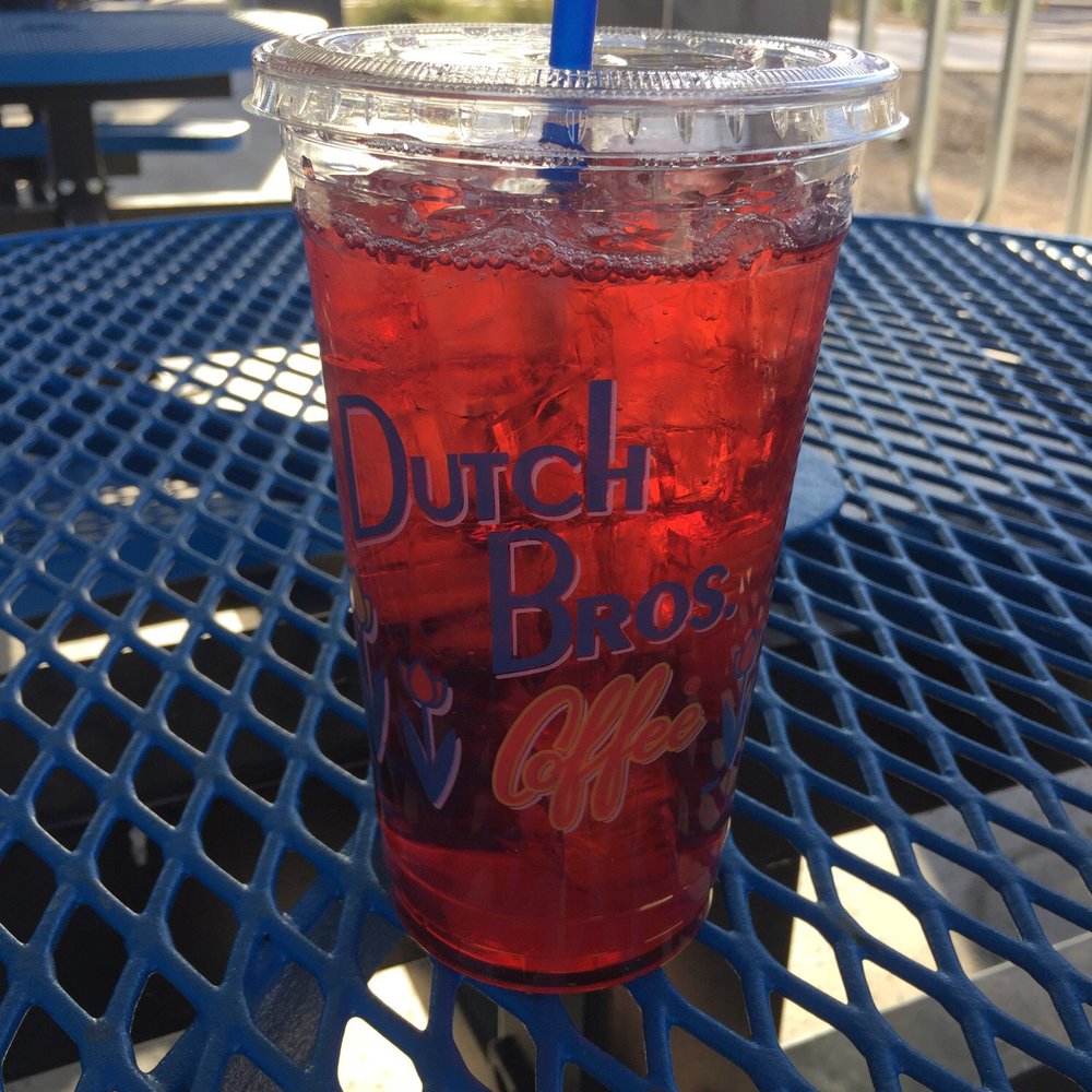 Dutch Bros Coffee - Black tea infused with strawberry. Very yummy. - Coffee & Tea Near Me - Mesa, Arizona Dutch Bros Coffee - Black tea infused with strawberry. Very yummy. - Coffee & Tea Near Me - Mesa, Arizona