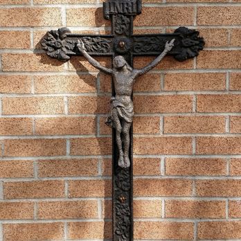 Our Lady of Mount Carmel - A Crucifix on the side of the Church – representing Jesus Christ giving Himself for our sins and thus, uniting us with God the Father. - Churches Near Me - Tempe, Arizona Our Lady of Mount Carmel - A Crucifix on the side of the Church – representing Jesus Christ giving Himself for our sins and thus, uniting us with God the Father. - Churches Near Me - Tempe, Arizona