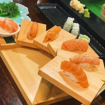 Sun Sushi - Salmon 6 step, buttery, fresh, melt in your mouth - Japanese Near Me - Santa Barbara, California Sun Sushi - Salmon 6 step, buttery, fresh, melt in your mouth - Japanese Near Me - Santa Barbara, California