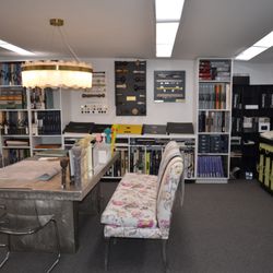Loconsolo of Steinway - Step into The Atelier -- our design space with samples, seating, and expert help to bring your wallpaper and window treatment ideas to life!