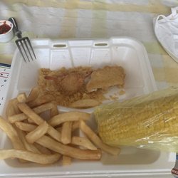 Captain D's - Grandmas fried shrimp and fish dinner, she couldn't finish it all!