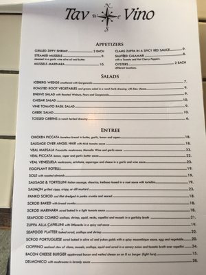 Menu photo 2 Tav Vino Warren, RI