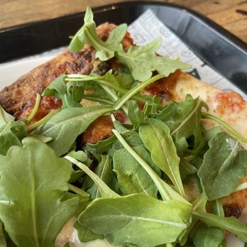 Grumpy Pies - Bambino with arugula - Pizza Near Me - Providence, Rhode Island Grumpy Pies - Bambino with arugula - Pizza Near Me - Providence, Rhode Island