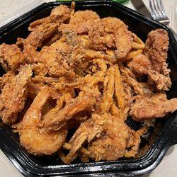 The Kingfish Grill - Fried shrimp with onion rings