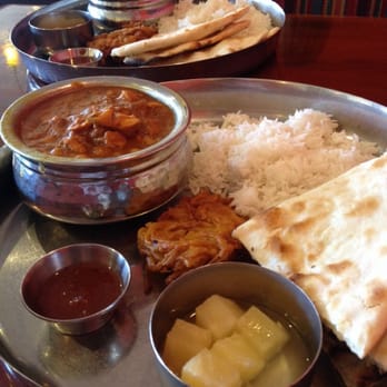 Curry N Kebob - $7.95 buys you a big portion of a main dish, rice, naan, onion bhaji and some fruit. - Indian Near Me - Boulder, Colorado Curry N Kebob - $7.95 buys you a big portion of a main dish, rice, naan, onion bhaji and some fruit. - Indian Near Me - Boulder, Colorado