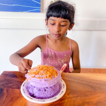 Wailua Shave Ice - Da Ube One , the bestest of the flavors shave ice - Shaved Ice Near Me - Kapaa, Hawaii