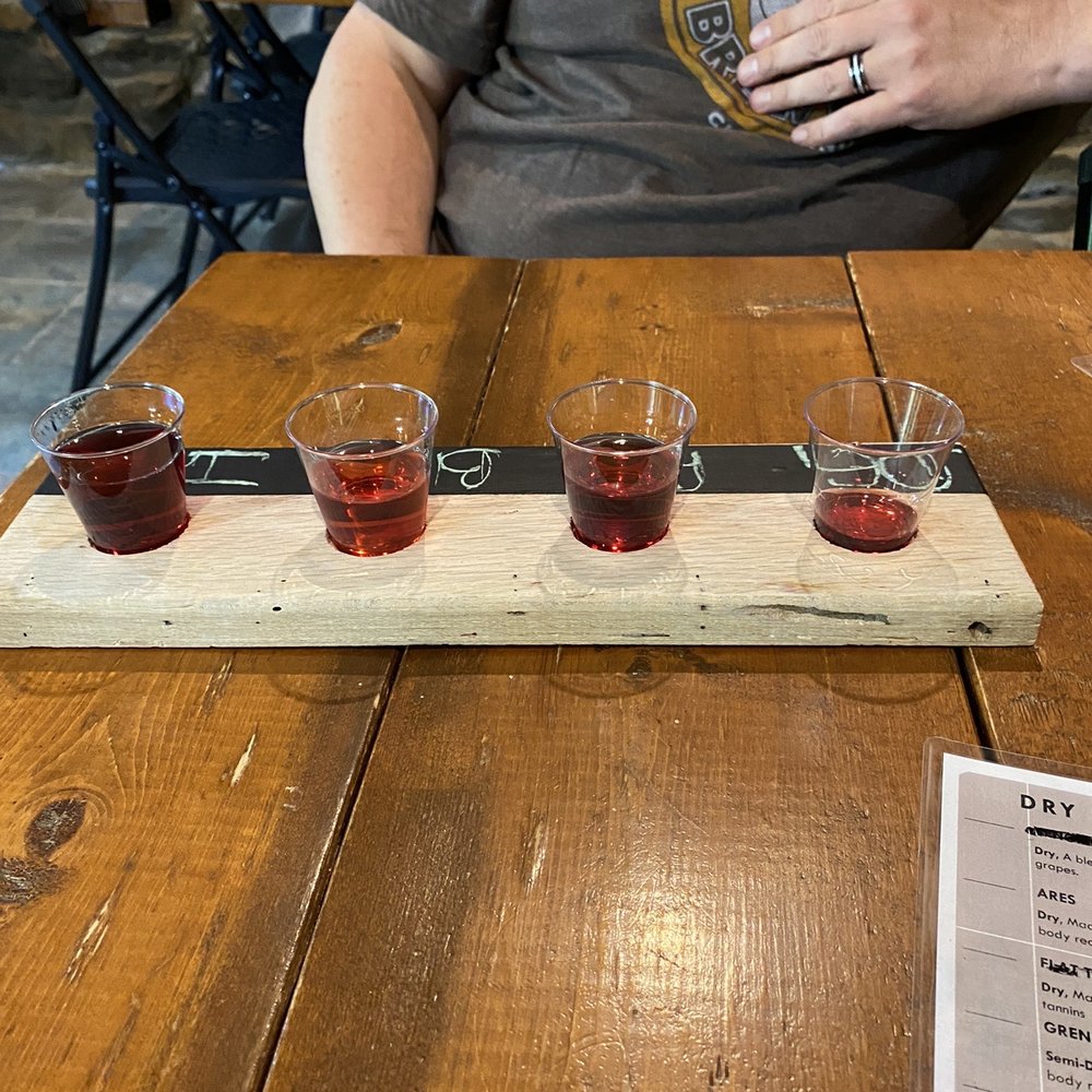 a flight of red wine a flight of red wine