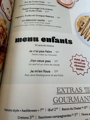 Menu photo 1 Au Petit Chalet Quebec City, QC
