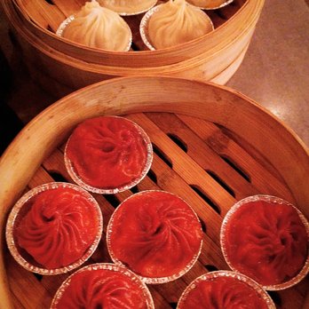 Dumpling Time - Top: Pork XLB (I think - haha!) Bottom: Tom Yum Goong - Dim Sum Near Me - San Francisco, California