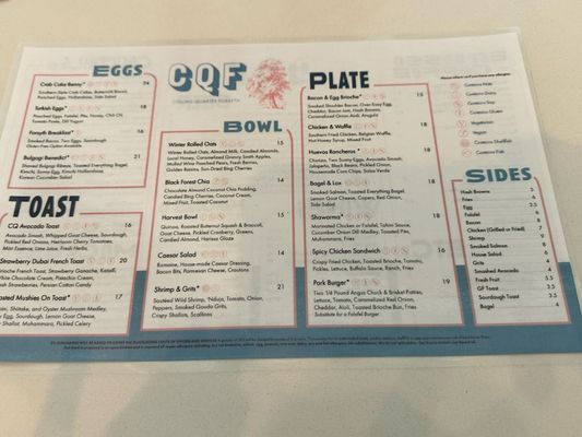 Menu photo 7 Collins Quarter at Forsyth Savannah, GA Menu photo 7 Collins Quarter at Forsyth Savannah, GA