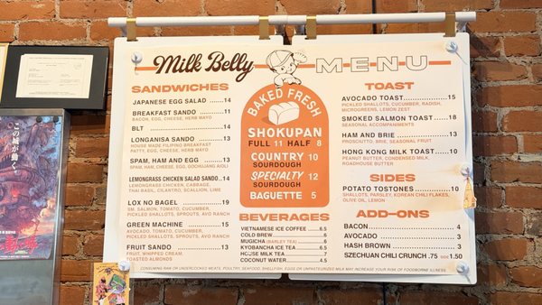 Menu photo 6 Milk Belly Bakery San Jose, CA Menu photo 6 Milk Belly Bakery San Jose, CA