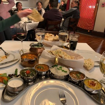 Andaaz - Vegetarian Thali - many small dishes of Indian food - Buffets Near Me - Asheville, North Carolina