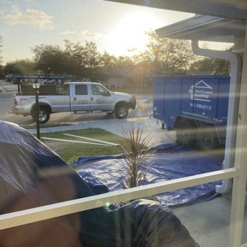 Mid-Coast Roofing - Trucks outside with those working on our roof! - Roofing Near Me - Lakewood Ranch, Florida