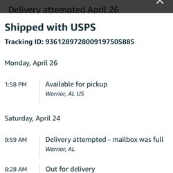 United States Postal Service - Shipping status