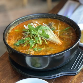 Seoul - Boston - Spicy Korean soup with pork robs and vegetables - Korean Near Me - Boston, Massachusetts Seoul - Boston - Spicy Korean soup with pork robs and vegetables - Korean Near Me - Boston, Massachusetts