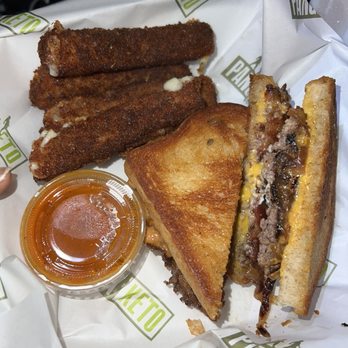 Pangea Keto - The smoke house patty melt w Mozzarella sticks cut off the brick I think - some were way bigger than others #winning!! - Health Markets Near Me - North Canton, Ohio Pangea Keto - The smoke house patty melt w Mozzarella sticks cut off the brick I think - some were way bigger than others #winning!! - Health Markets Near Me - North Canton, Ohio