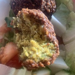 Falafel House - Falafel - very yellow, very tumeric-y