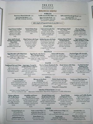 Menu photo 2 The Ivy Spinningfields Manchester Manchester, XGM