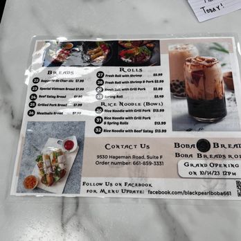 Black Pearl Boba Breads Rolls - Menu - Bubble Tea Near Me - Bakersfield, California Black Pearl Boba Breads Rolls - Menu - Bubble Tea Near Me - Bakersfield, California