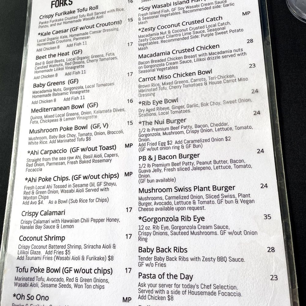 Tahiti Nui - Menu - Seafood Near Me - Hanalei, Hawaii Tahiti Nui - Menu - Seafood Near Me - Hanalei, Hawaii
