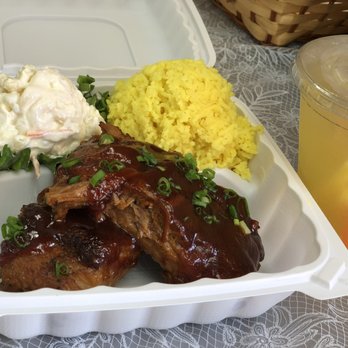 OlenaHi - liikoi BBQ pork ribs and Filipino lemonade - Salad Near Me - Honolulu, Hawaii
