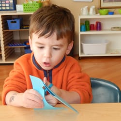 Montessori Children's World - cutting
