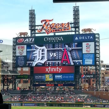 Comerica Park - Tigers vs. LA Angels, 4.20.14 - Stadiums & Arenas Near Me - Detroit, Michigan Comerica Park - Tigers vs. LA Angels, 4.20.14 - Stadiums & Arenas Near Me - Detroit, Michigan