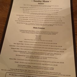 The Woodman Country Pub & Restaurant - Menu