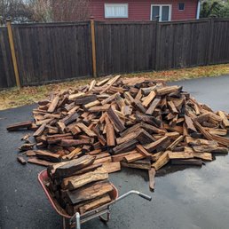 Approximately 150 cubic feet delivered.