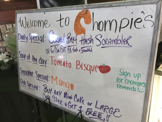Menu photo 8 Chompie's Chandler, AZ