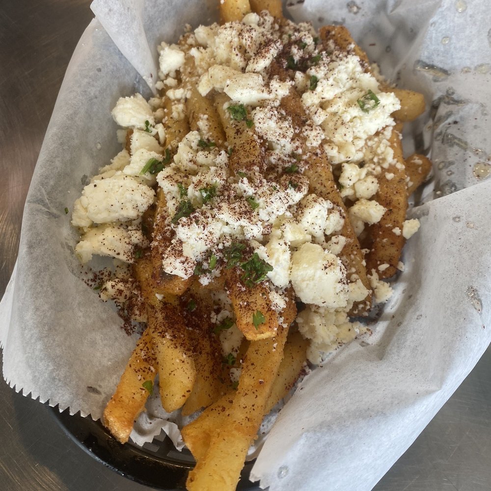 Gyros On Main - Greek Fries - 10/10 if you love feta! - Falafel Near Me - Covington, Kentucky Gyros On Main - Greek Fries - 10/10 if you love feta! - Falafel Near Me - Covington, Kentucky