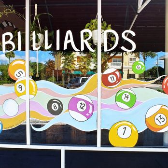 Wise Axe - billiards axx window with billiards on it - Axe Throwing Near Me - DeLand, Florida Wise Axe - billiards axx window with billiards on it - Axe Throwing Near Me - DeLand, Florida