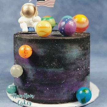 Nom Nom Cakes - a space themed cake - Custom Cakes Near Me - Bodega Bay, California Nom Nom Cakes - a space themed cake - Custom Cakes Near Me - Bodega Bay, California
