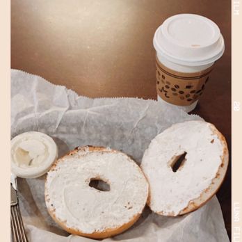 Grounds Central Station - a bagel and a cup of coffee - Coffee & Tea Near Me - Manassas, Virginia