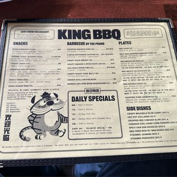 King BBQ - Food menu - Barbeque Near Me - North Charleston, South Carolina