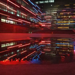 Department of Transportation - The Department of Transportation building has some awesome lights at night!