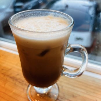 Mo' Brunch & Brews - Macchiato iced with earl gray - Breakfast & Brunch Near Me - Houston, Texas Mo' Brunch & Brews - Macchiato iced with earl gray - Breakfast & Brunch Near Me - Houston, Texas