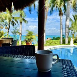 Hotel La Joya - View with morning coffee