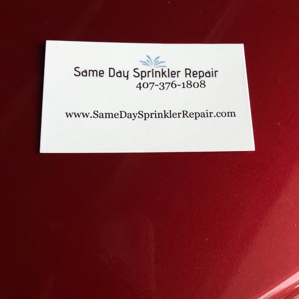 Same Day Sprinkler Repair - Business Card - Irrigation Near Me Same Day Sprinkler Repair - Business Card - Irrigation Near Me