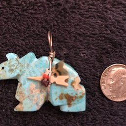 Lovely turquoise fetish bear