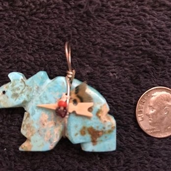 Kane County Coins & Currency - Lovely turquoise fetish bear - Gold Buyers Near Me - Elburn, Illinois