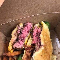 Build your own raw burger...smh