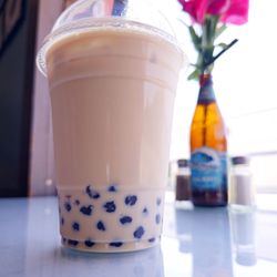 Mauna Loa Hawaiian BBQ - Mango Milk Tea w/boba