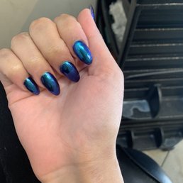 Nails- "unicorn" chrome. Nails- "unicorn" chrome.