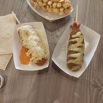 Myungrang Hotdogs - Mesa - Potato dog, giant dog and squid dog - Hot Dogs Near Me - Mesa, Arizona Myungrang Hotdogs - Mesa - Potato dog, giant dog and squid dog - Hot Dogs Near Me - Mesa, Arizona