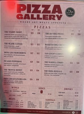 Menu photo 1 Pizza Gallery Emeryville, CA Menu photo 1 Pizza Gallery Emeryville, CA