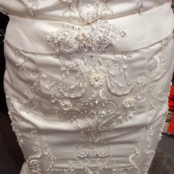 Once Again Bridal Shop - A close up of the front of my beautiful dress