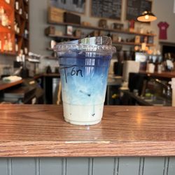 The Oak House Durham - Butterfly Pea -iced- tea.