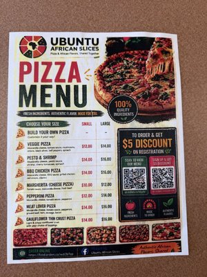 Menu photo 1 Ubuntu African Slices Savannah, GA Menu photo 1 Ubuntu African Slices Savannah, GA